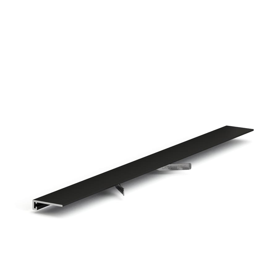 Керамическая плитка Laconistiq L образный Чёрный Анодированный 1.9x245