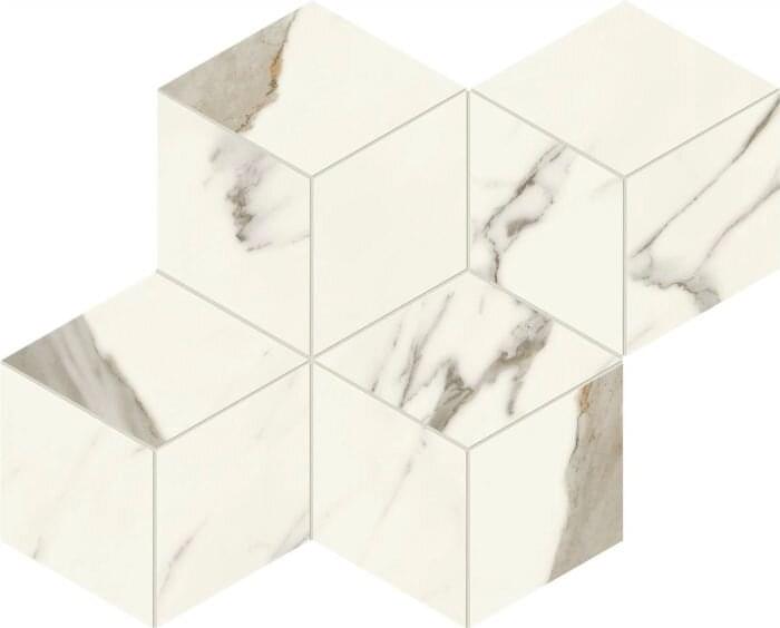 Мозаика Atlas Concorde Мозаика Calacatta Sublime Mosaico Esagono Silk 30x35