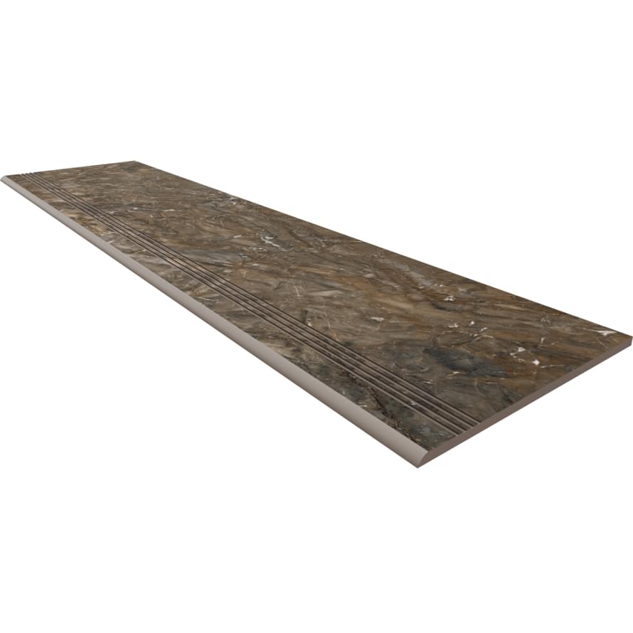 Керамогранит Estima Ступень Dark Brown 30x120