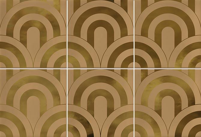 Керамическая плитка Vives Декор Takada Caramelo Oro 23x33.5