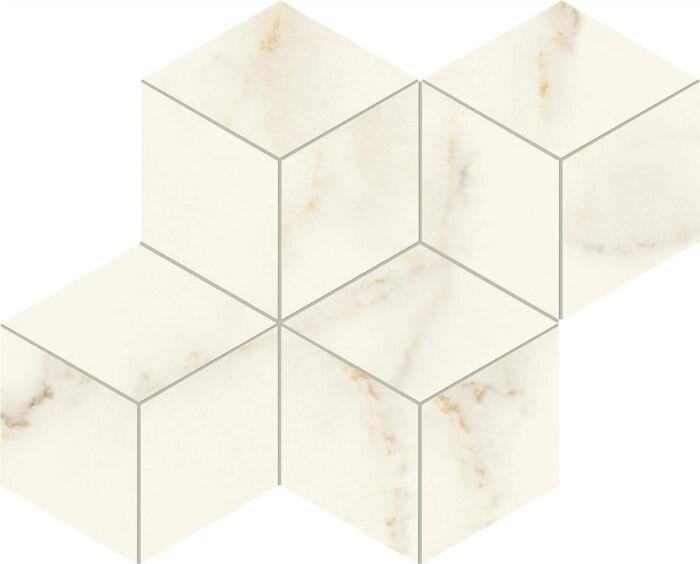 Мозаика Atlas Concorde Мозаика Calacatta Apuano Mosaico Esagono Silk 30x35