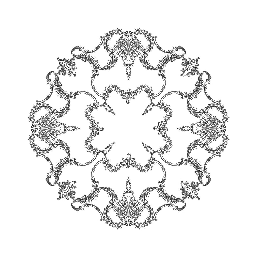 Лепнина Rodecor Розетка Розетка 87018RC 125x125x0