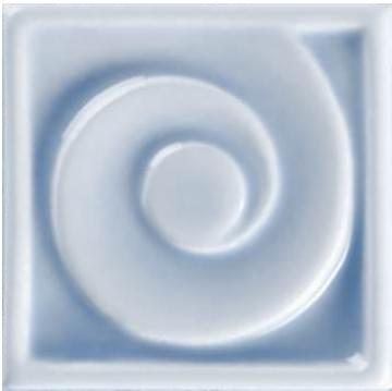 Керамическая плитка Ceramiche Grazia Вставка Onda Tozzetto Genziana 6x6