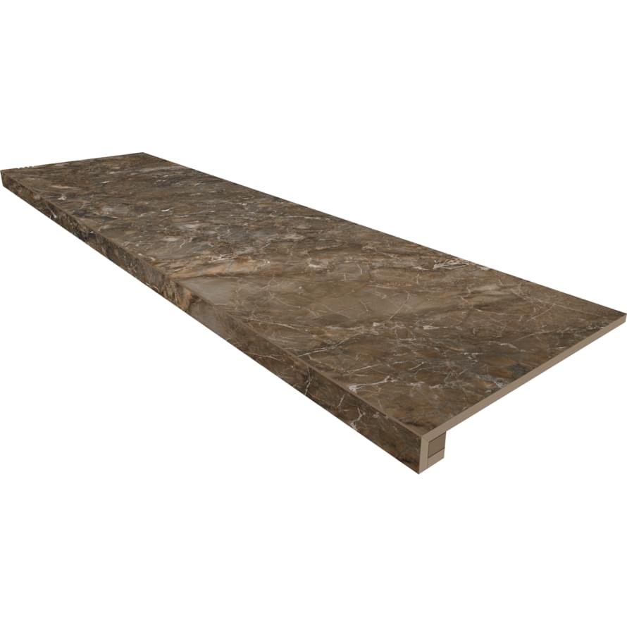 Керамогранит Estima Ступень Dark Brown 33x120