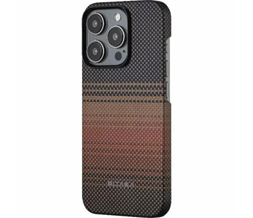 Чехол для телефона PITAKA Fusion Weaving MagEZ Case 5 для iPhone 15 Pro KI1501SU, Sunset