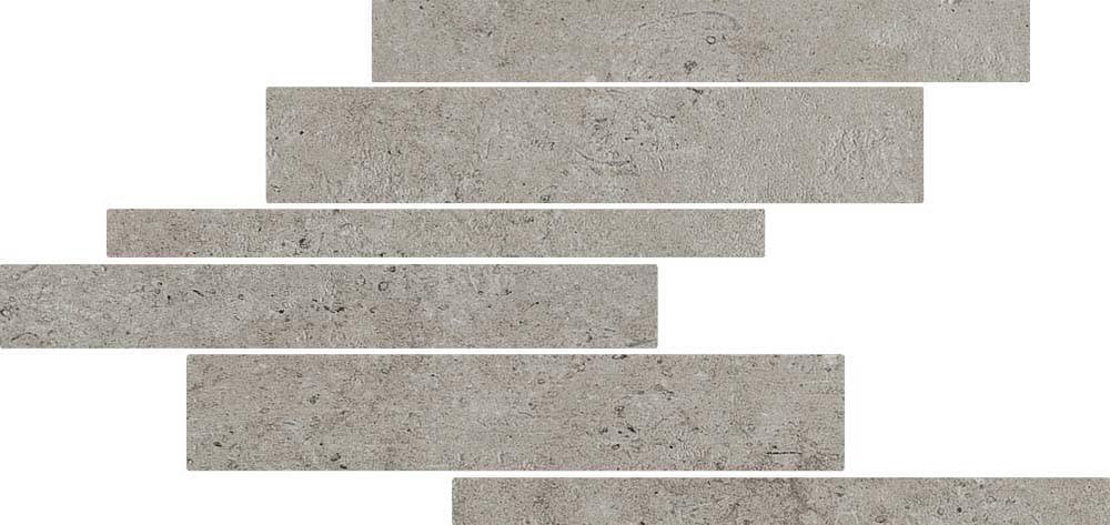 Мозаика Rex Мозаика Gray Modulo Listello Mix Sfalsato 21x40