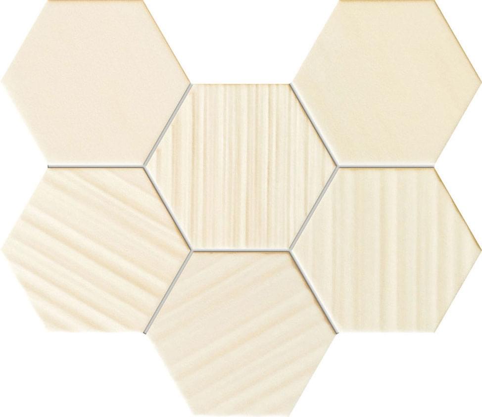 Мозаика Tubadzin Мозаика Mosaic Hex Ivory 22.1x28.9