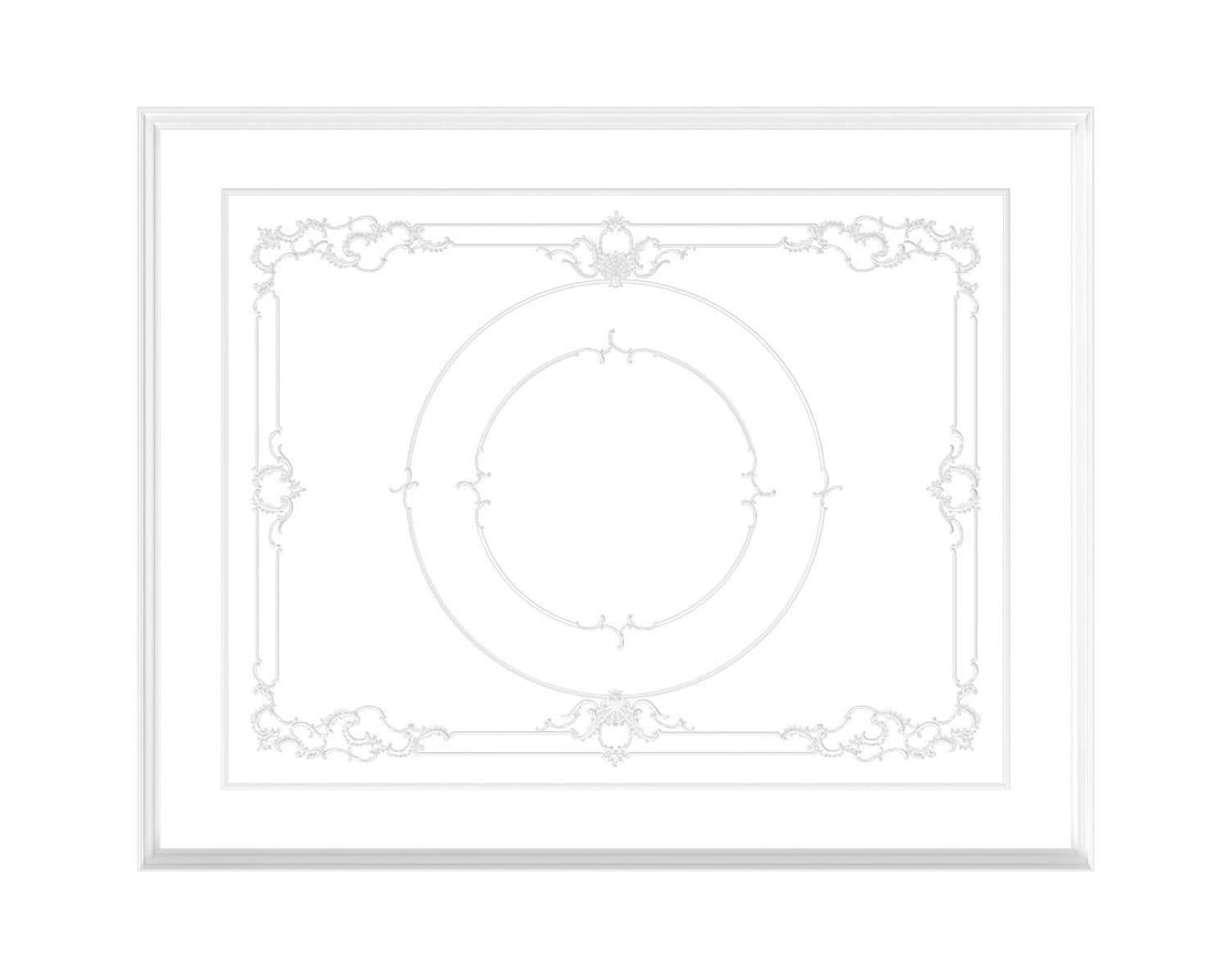 Лепнина Rodecor Декор Потолок Лемус Ф1 88101RC 400x500x0