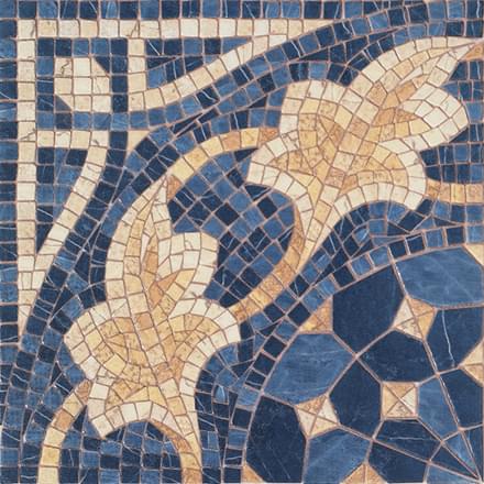 Керамогранит Vives Декор Cantonera Laertes Azul 43.5x43.5