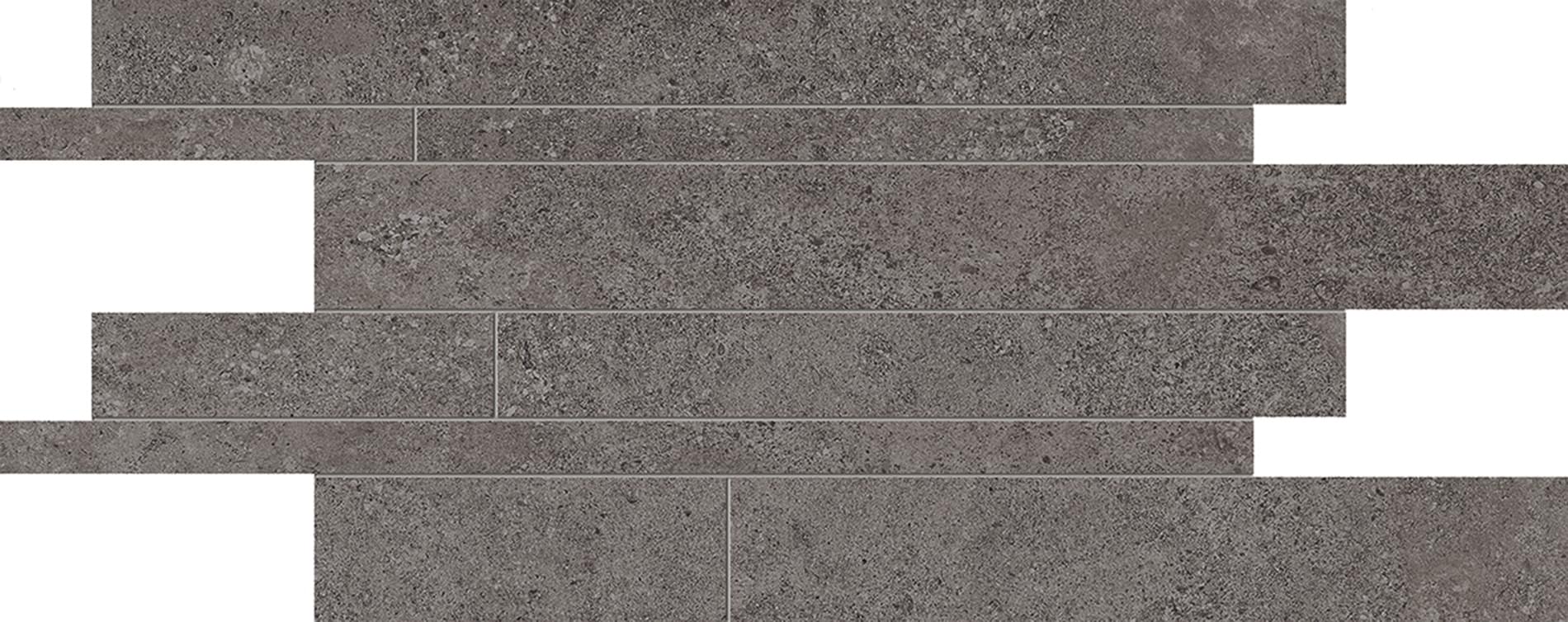 Мозаика Emil Ceramica Мозаика Listelli Sfalsati Antracite Silktech 30x60