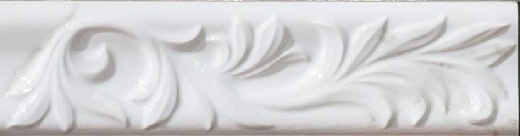 Керамическая плитка Sant Agostino Вставка Listello Bianco Statuario 6.5x25