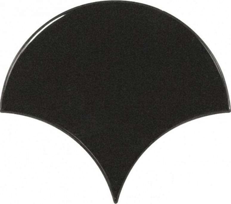 Керамическая плитка Equipe Фон Fan Black 10.6x12
