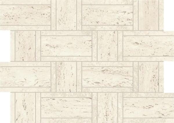 Мозаика Atlas Concorde Мозаика White Mosaico Basketweave 35x47