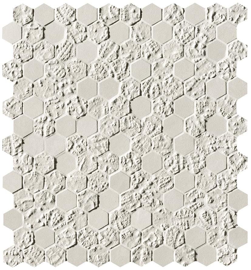 Мозаика Fap Мозаика White Print Esagono Mosaico 29.5x32.5
