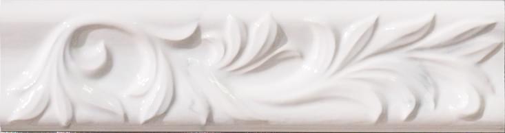 Керамическая плитка Sant Agostino Вставка Listello Bianco Calacatta 6.5x25