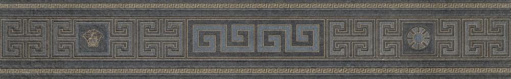 Керамогранит Versace Бордюр Listello Antracite Oro 4x80