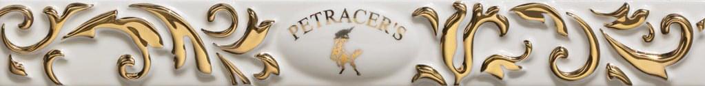 Керамическая плитка Petracers Бордюр Listello Logo Bianco 4x32.5