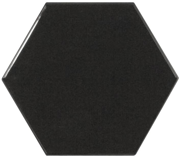 Керамическая плитка Equipe Фон Hexagon Black 10.7x12.4