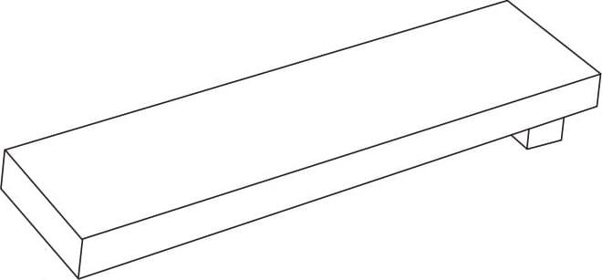 Керамогранит Keope Декор Silver Listello Up R10 9.7x60