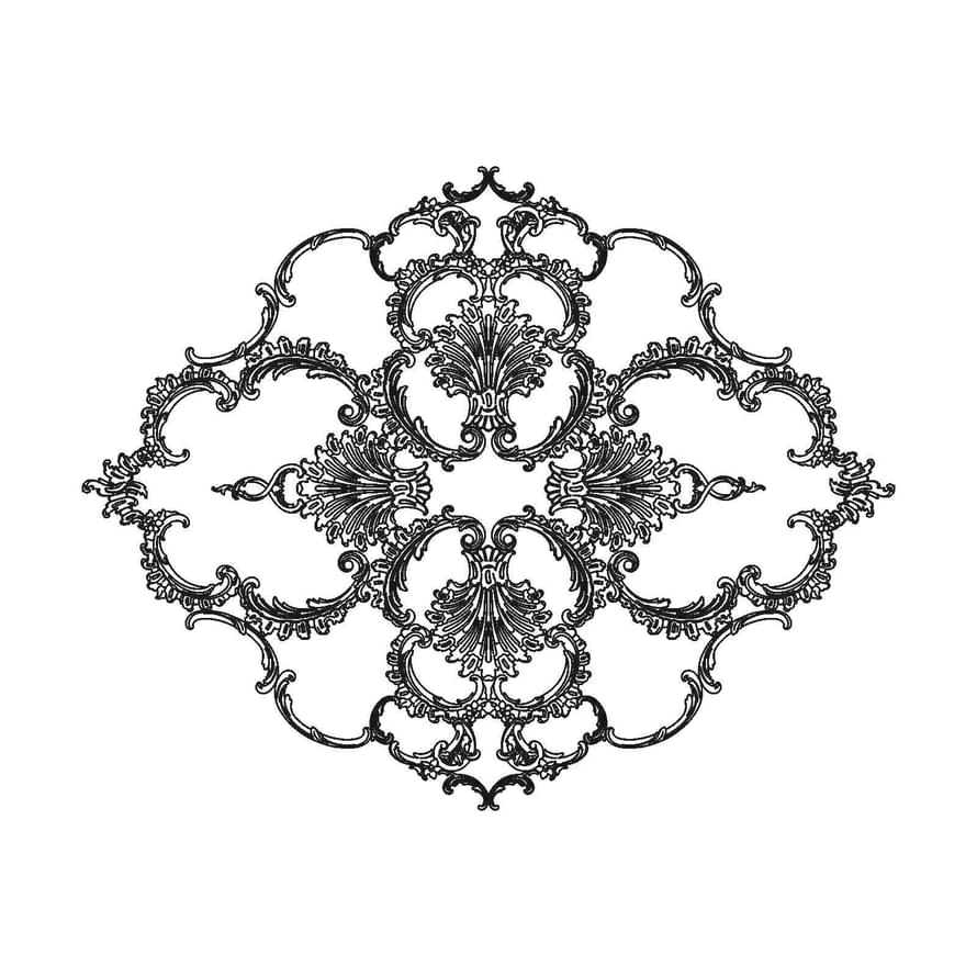 Лепнина Rodecor Розетка Розетка 87025RC 90x113x0