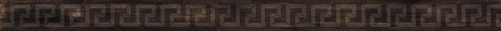 Керамогранит Versace Бордюр Listello Greca Intarsio Brown 5x80