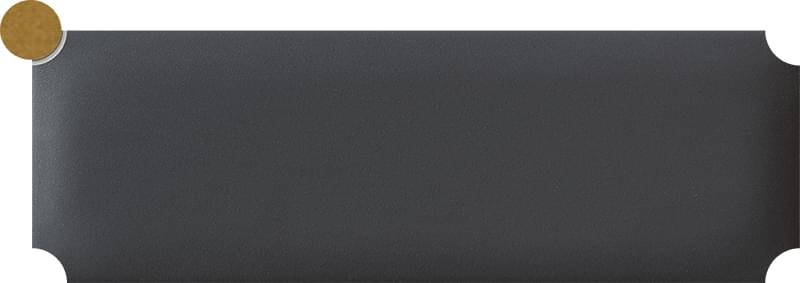 Керамическая плитка Zien Декор Dekor Brick Black 7.8x23.7