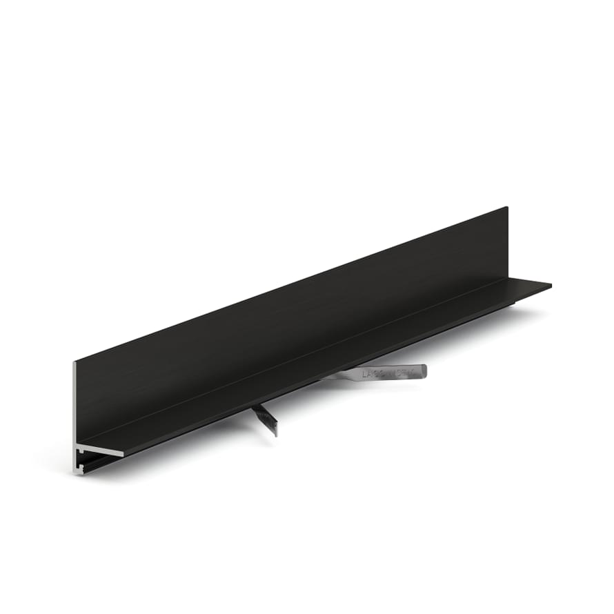 Керамическая плитка Laconistiq L образный Угловой Чёрный Муар Ral9005 2.58x245