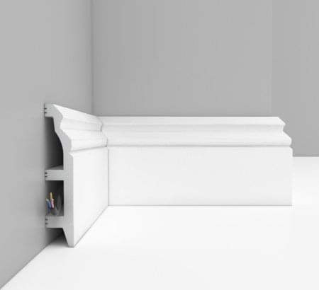 Лепнина Decomaster Плинтус Плинтус Напольный D232 200x10x2.2