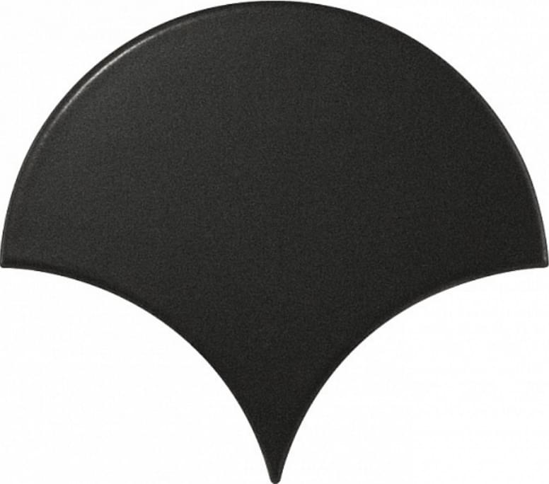 Керамическая плитка Equipe Фон Fan Black Matt 10.6x12