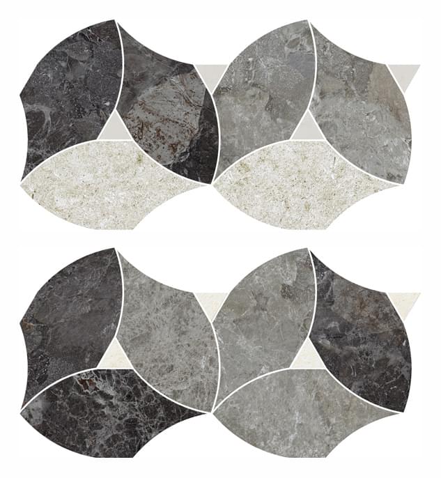 плитка Naxos Мозаика Modulo Roma Grey 23x50