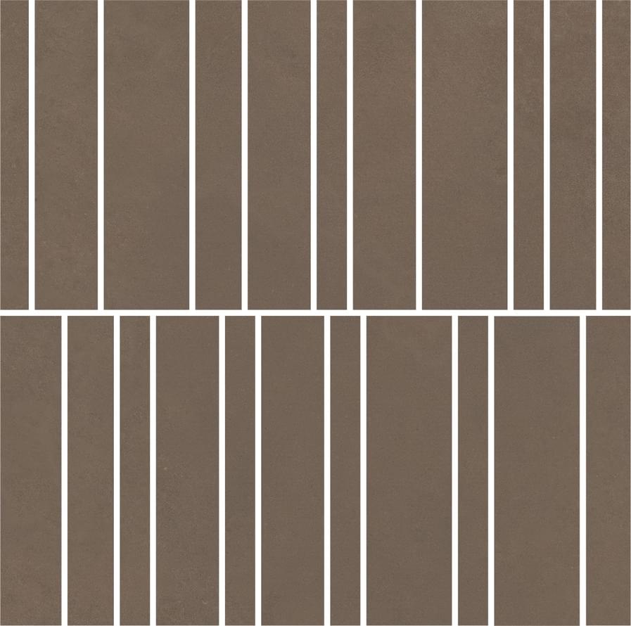 Мозаика Impronta Italgraniti Мозаика Marrone Mosaico Listelli Strideup 30x30