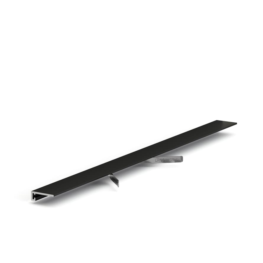 Керамическая плитка Laconistiq L образный Чёрный Муар Ral9005 1.5x245