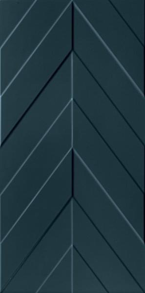 Керамическая плитка Marca Corona Декор Chevron Deep Blue Matt Rett 40x80