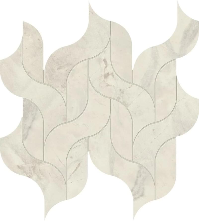 Мозаика Atlas Concorde Мозаика Calacatta Perla Mosaico Waterfall Lappato 30.5x27.7
