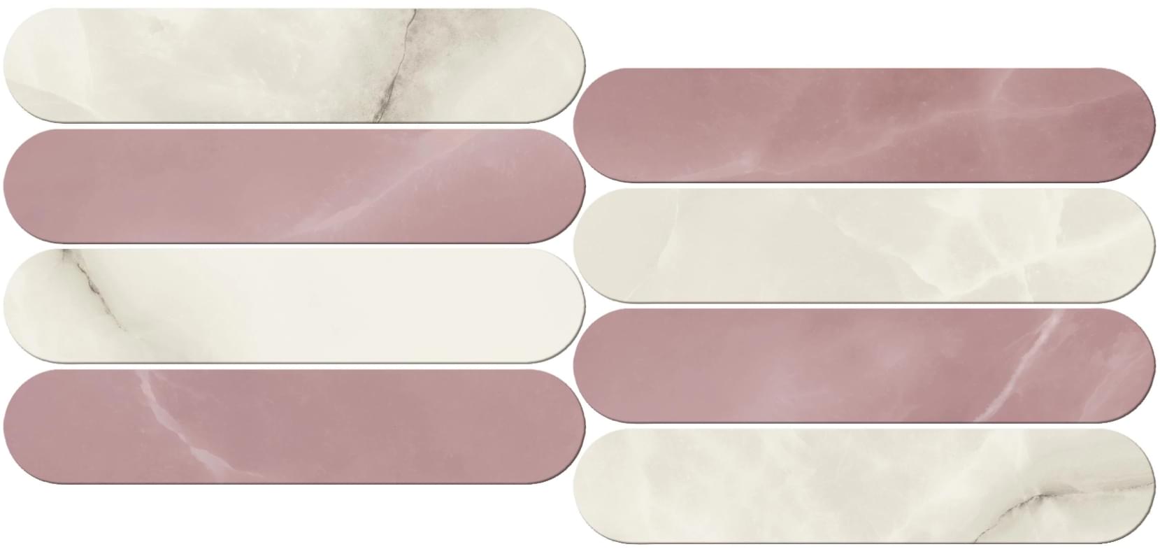 Мозаика Atlas Concorde Russia Мозаика Crystal Rose Ellipse Lap 23.5x56