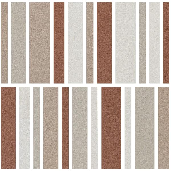 Мозаика Impronta Italgraniti Мозаика Mosaico Listelli Mix Caldo 2 Strideup 30x30