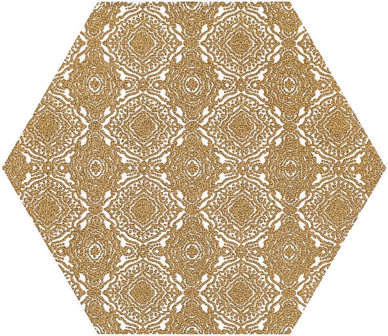 Керамическая плитка Paradyz Декор Gold Heksagon Inserto E 19.8x17.1