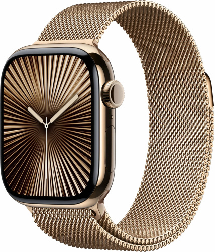 Смарт-часы Apple Watch S10 46 Gold, Milan Loop, M/L