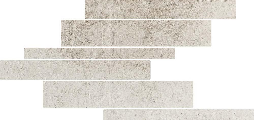 Мозаика Rex Мозаика Blanc Modulo Listello Mix Sfalsato 21x40
