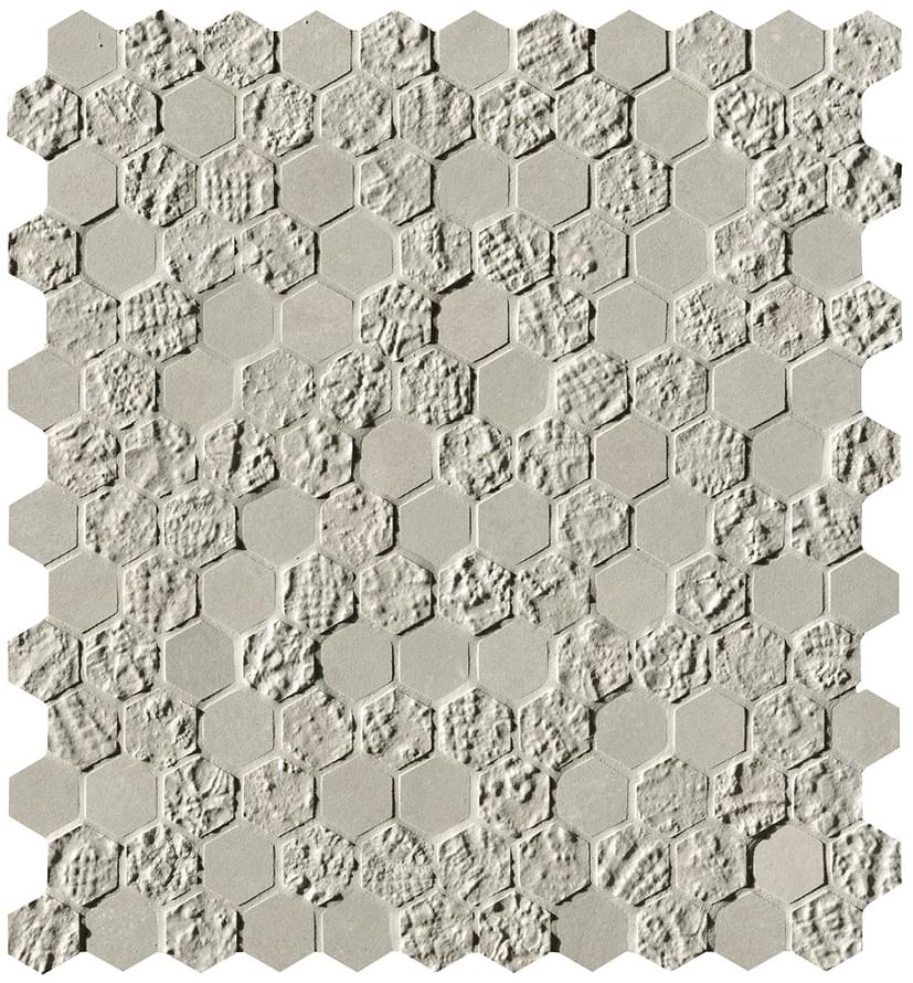 Мозаика Fap Мозаика Grey Print Esagono Mosaico 29.5x32.5