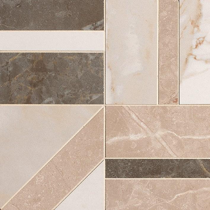 Мозаика Fap Мозаика Calacatta Beige E Brown Deco Mosaico 30x30