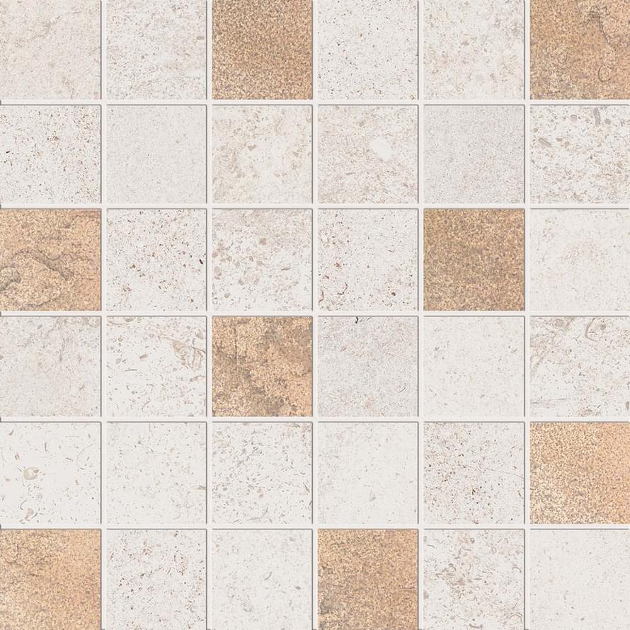 Мозаика ABK Мозаика Mos Quadr Glam Ivory Rett 30x30