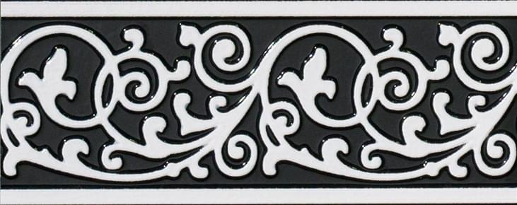 Керамическая плитка Sant Agostino Вставка Listello Nero 10x25