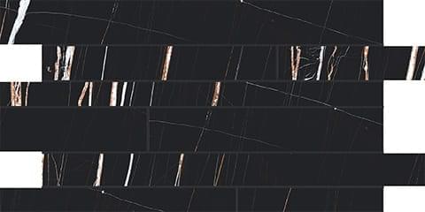 Мозаика Casa Dolce Casa Мозаика Sahara Noir Glossy Modulo Listello Sfalsato 30x60