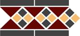 Керамогранит TopCer Бордюр Border Lisbon Brick Red Black 15x28