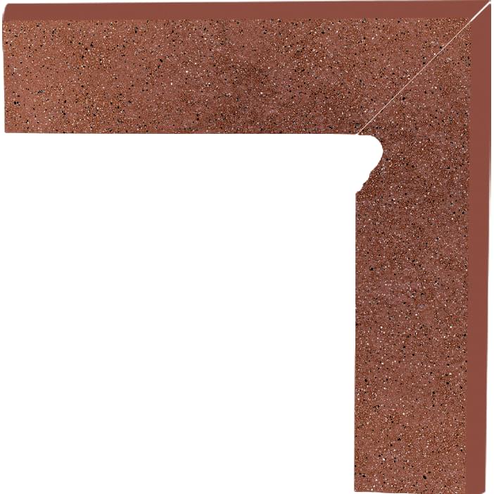 Клинкер Paradyz Спецэлемент Brown Cokol Prawy 2 Elementowy 8.1x30