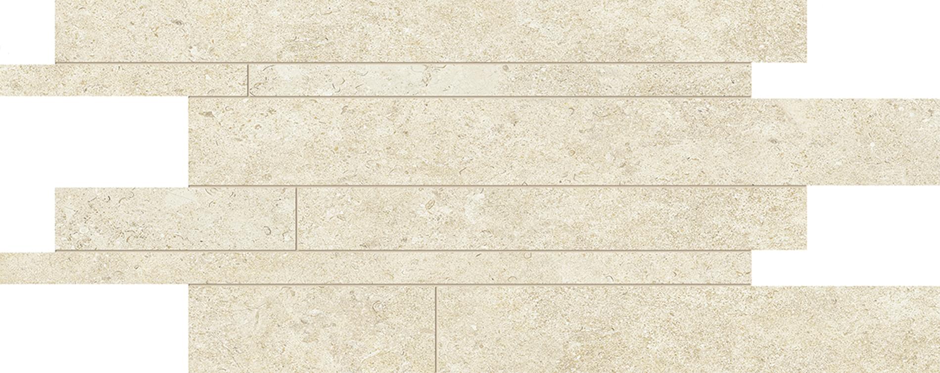 Мозаика Emil Ceramica Мозаика Listelli Sfalsati Avorio Silktech 30x60