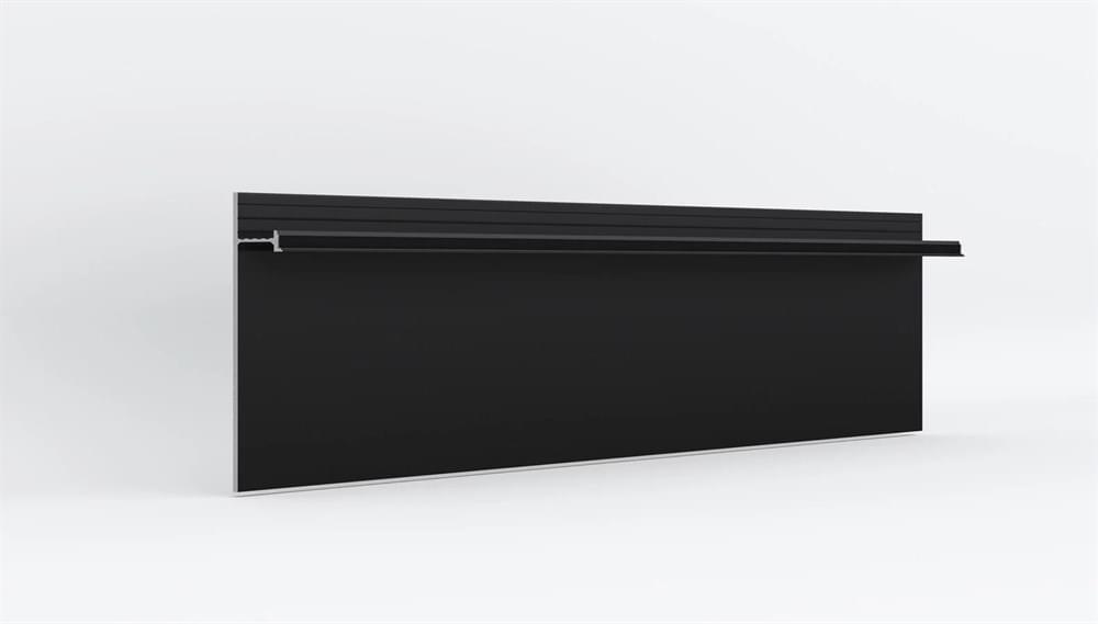 Керамическая плитка Laconistiq L образный Strong Под Подсветку Черный Матовый Ral9005 8x300