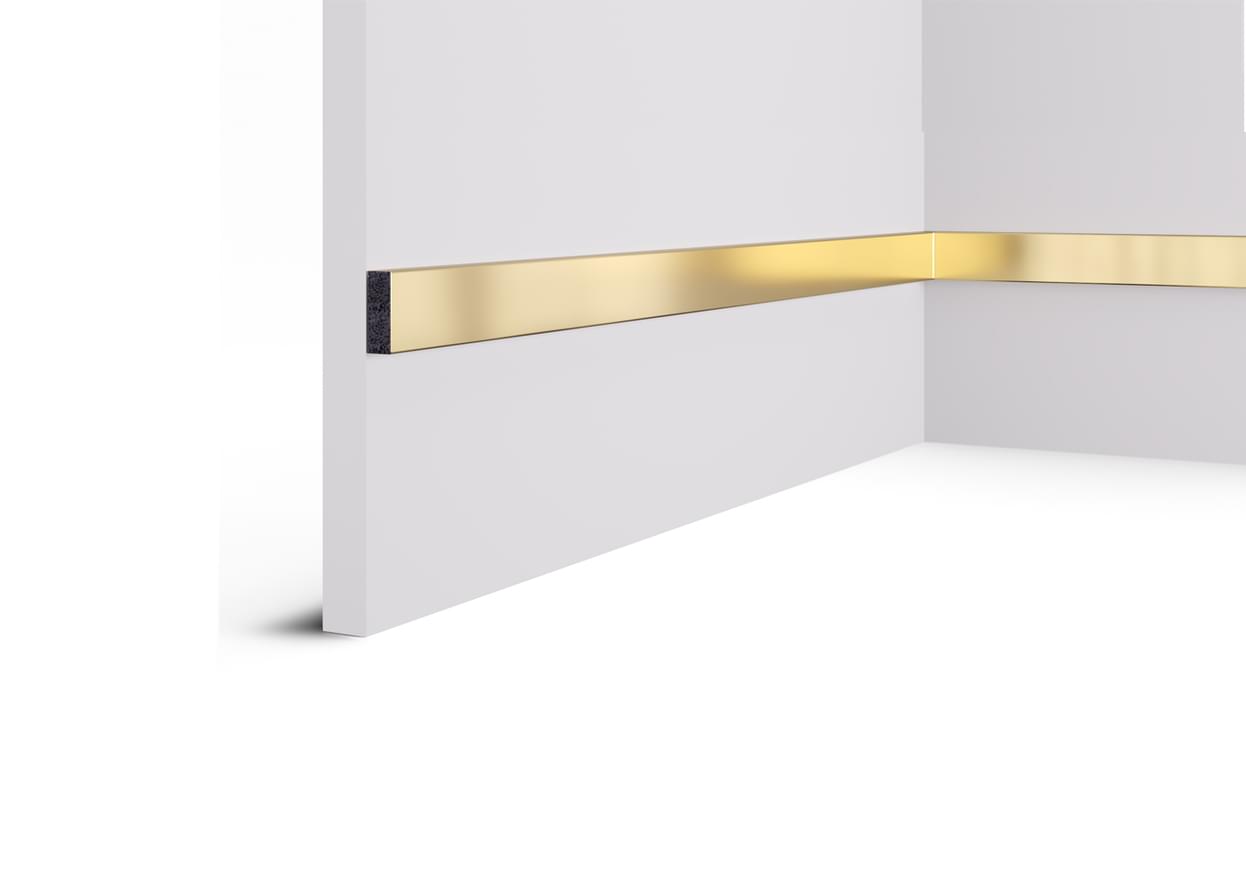 Лепнина Cosca Decor Рейка Рейка 051 Золото Желтое 3x200x1