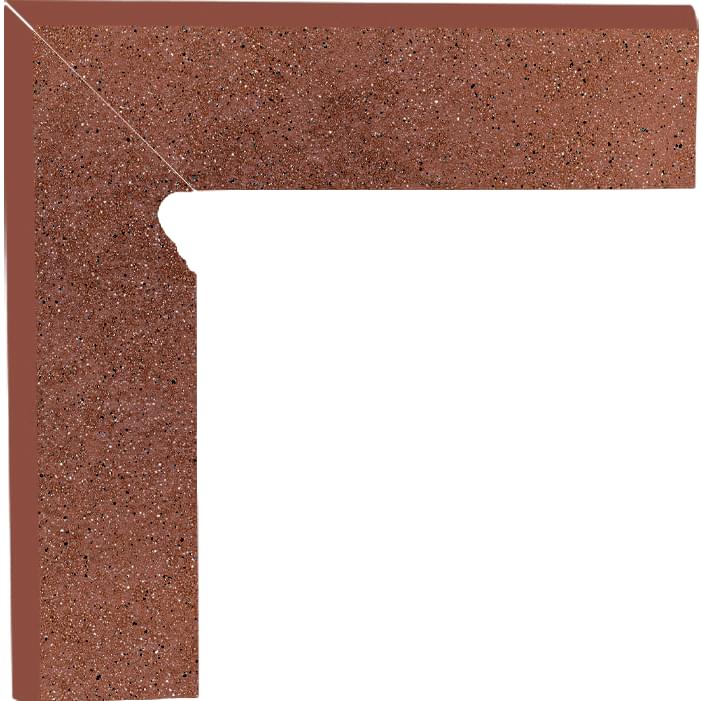 Клинкер Paradyz Спецэлемент Brown Cokol Lewy 2 Elementowy 8.1x30